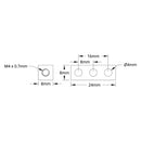 ServoCity 1106 Series Square Beam (3 Hole, 24mm Length)
