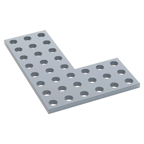 ServoCity 1137 Series Steel Flat Grid Bracket (1-1) - 2 Pack