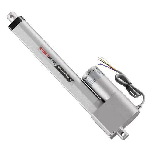 ServoCity 12V Heavy-Duty Linear Actuator (225lb Thrust, 0.3"/sec, 8" Stroke)