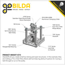 ServoCity 1501 Series M4 x 0.7mm Standoff (6mm OD, 12mm Length) - 4 Pack