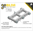 ServoCity 1501 Series M4 x 0.7mm Standoff (6mm OD, 12mm Length) - 4 Pack