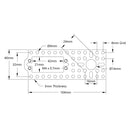 ServoCity 1800 Series Servo Pattern Plate (for Standard Size Servos)
