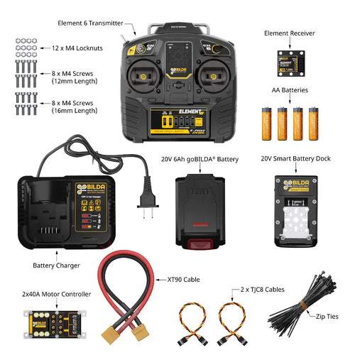 ServoCity 20V Radio Control Bundle