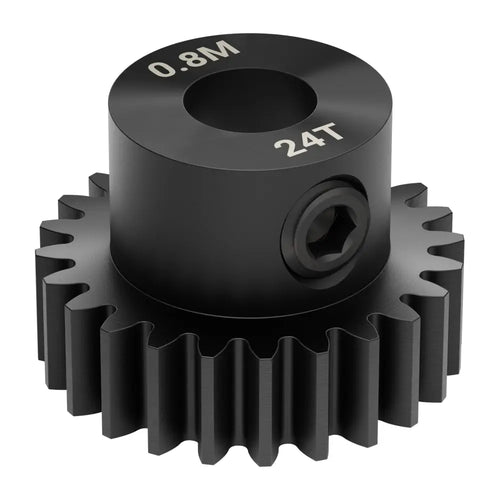 ServoCity 2303 Series, MOD 0.8 Pinion Gear (1/4" Round Bore, 24 Tooth)