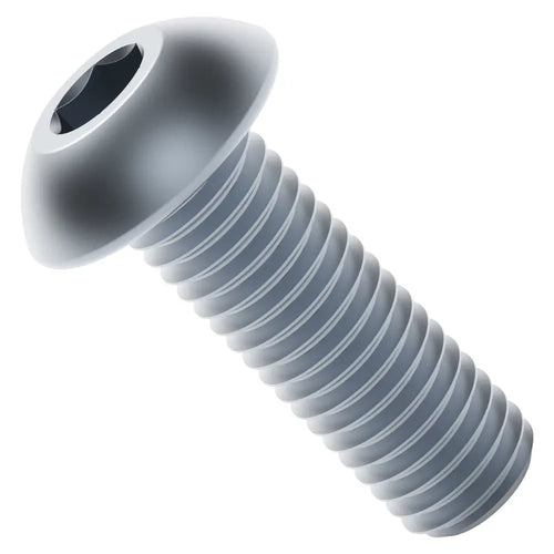 ServoCity 2802 Series Zinc-Plated Steel Button Head Screw (M4 x 0.7mm, 12mm Length) - 25pk