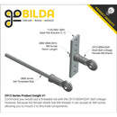 ServoCity 2913 Series Ball Linkage (Female M4 X 0.7mm, 24.1mm Length) - 2 Pack