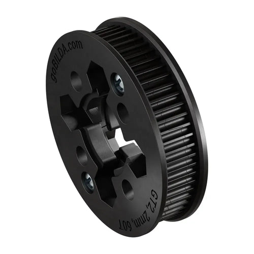 ServoCity 2mm Pitch GT2 Hub-Mount Timing Belt Pulley (14mm Bore, 60 Tooth)
