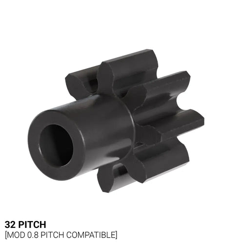 ServoCity 32P, 8T, 3/32 Bore, Plain Bore Gear (Delrin)