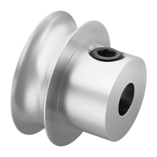 ServoCity 3401 Series Set-Screw Round Belt Pulley (5mm Bore, 16mm PD)