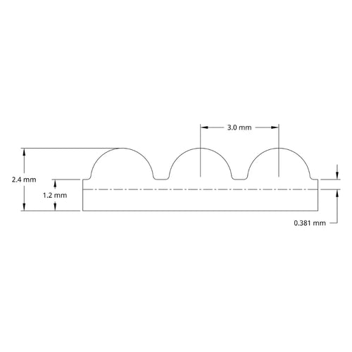 ServoCity 3403 Series 3mm HTD Pitch Timing Belt (15mm Width, 636mm Pitch Length, 212 Tooth)