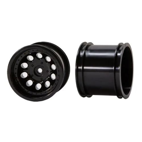 ServoCity 3605 Series Black Revolver Rim (12mm Hex Drive, 56mm [2.2"] Diameter) - 2 Pack