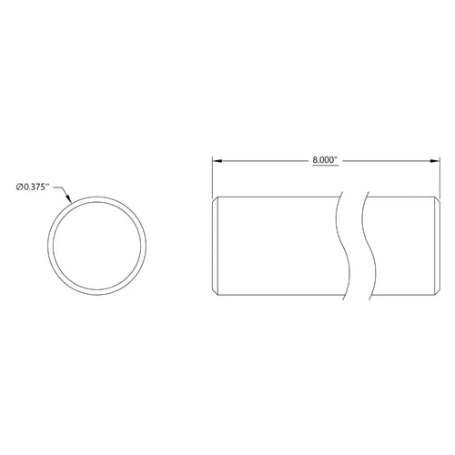 ServoCity 3/8" Shaft (8" Length)