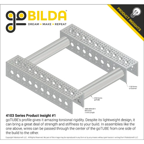 ServoCity 4103 Series goTUBE (120mm Length)