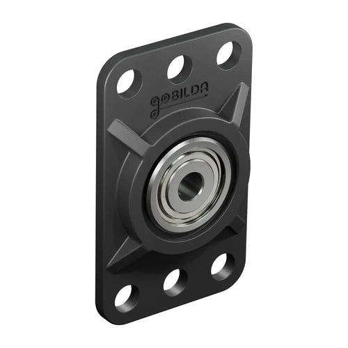 ServoCity 4mm Bore Flat Pillow Block (16mm x 32mm Mounting Pattern) - 2 Pack