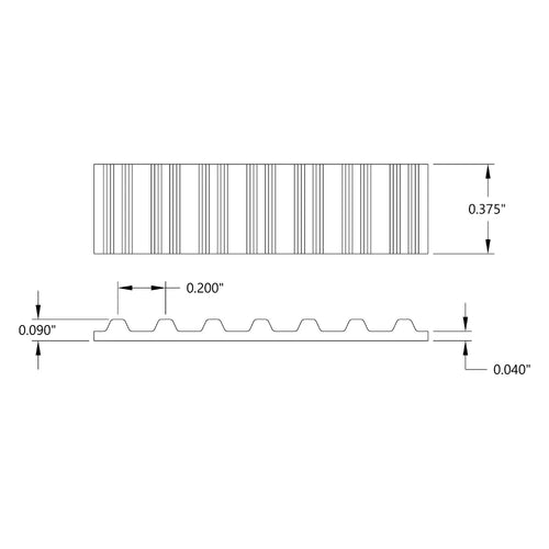 ServoCity 8” / 40T, (3/8") Wide XL Timing Belt