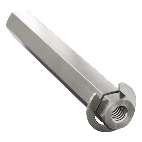 ServoCity 8mm REX™ Shaft w/ E-Clip (Stainless Steel, 56mm Length)