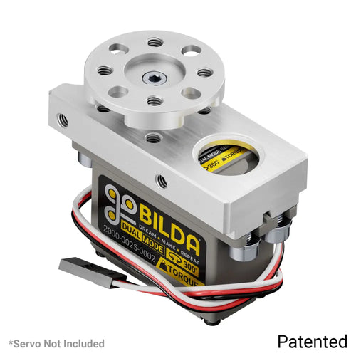 ServoCity Compact ServoBlock® (27mm Width, for Standard Size H25T Spline Servo, Hub-Shaft)