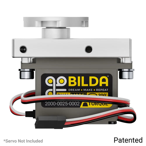 ServoCity Compact ServoBlock® (27mm Width, for Standard Size H25T Spline Servo, Hub-Shaft)