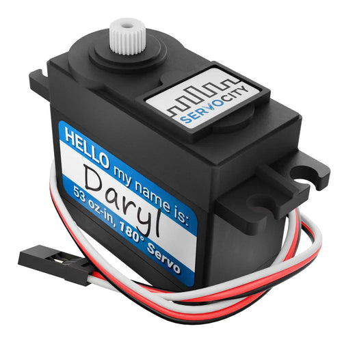 ServoCity Daryl (Nylon Gears, 180° Rotation, 0.15s/60°, 53 Oz-In)