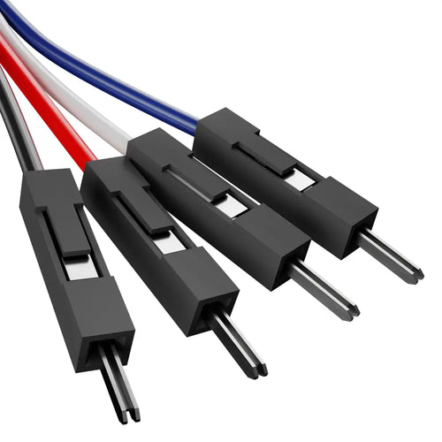 ServoCity Encoder Breakout Cable (4-Pos JST XH [MH-FC] to 4 x 1-Pos TJC8 [FH-MC]), 300mm L