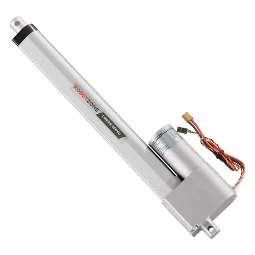 ServoCity Heavy-Duty Linear Servo (Position Control, 12-24V, 112lb Thrust, 0.6"/sec, 10" Stroke)