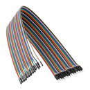 ServoCity Male to Female Jumper Wire (Multicolor, 50Cm Length) - 40 Pack