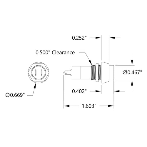 ServoCity Momentary SPST Round Push Button Switch (Black)