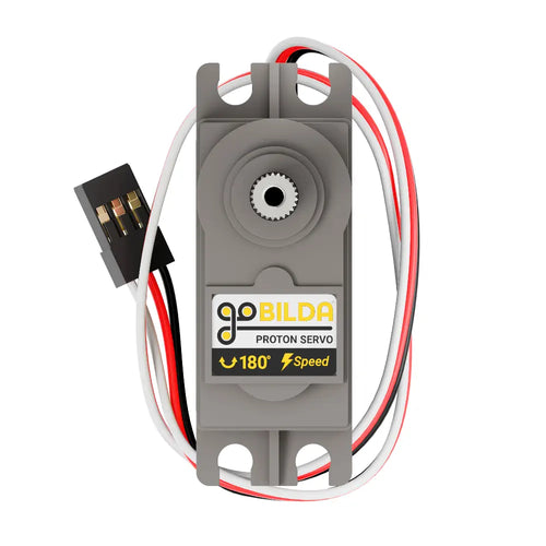 ServoCity Proton Servo (Steel Gears, 180° Rotation, Speed Ratio)