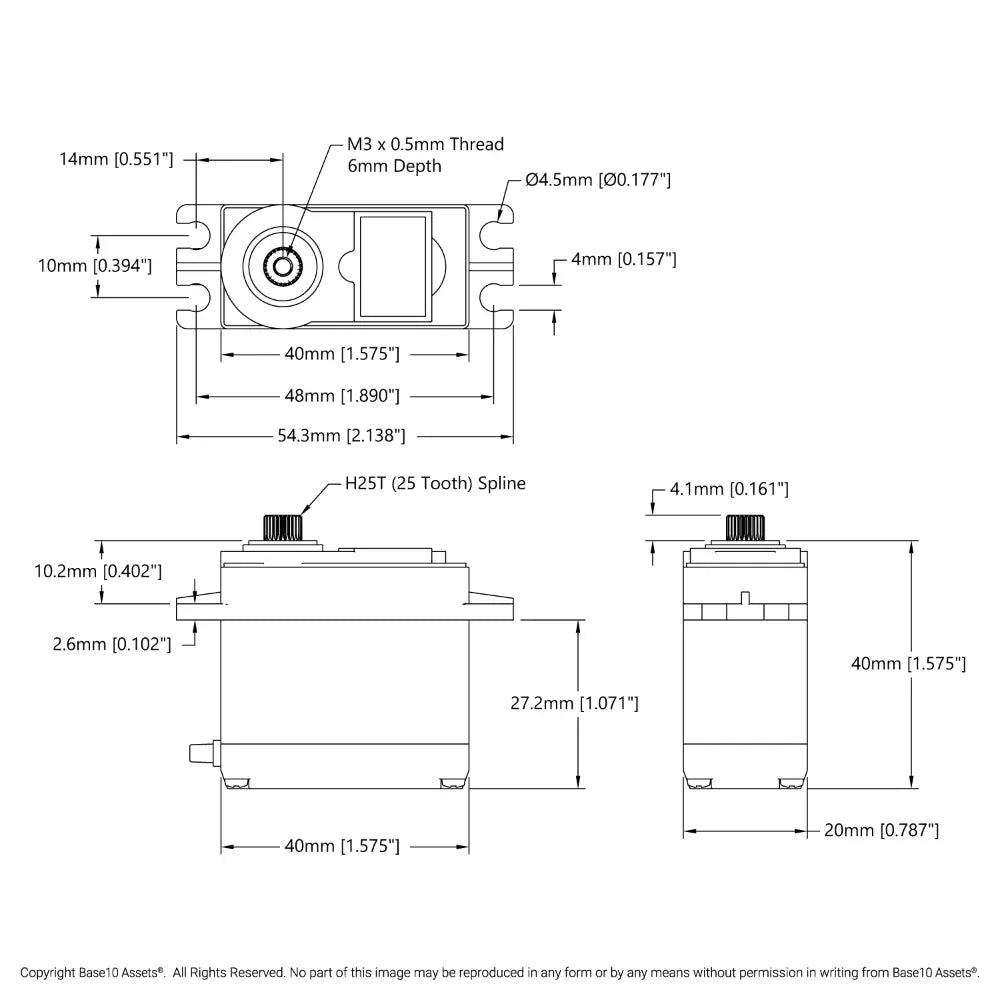 ServoCity Proton Servo (Gears, 180° Rotation, Speed Ratio)