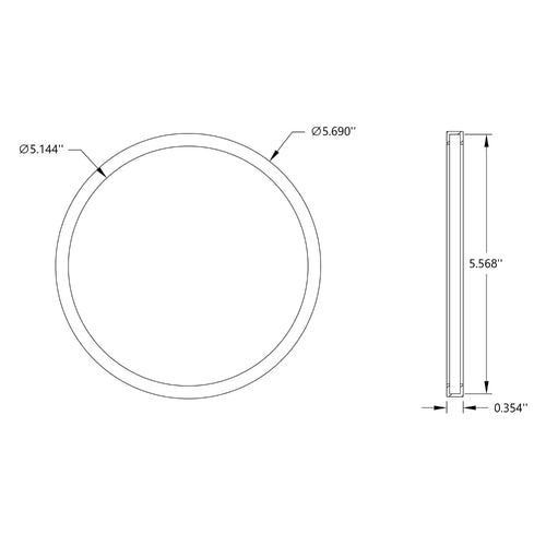 ServoCity Rubber Traction Ring for 6" Disc Wheel (6mm Groove-Width)
