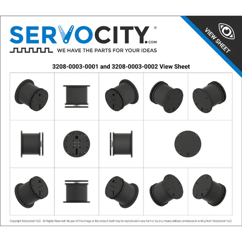 ServoCity Servo-Driven Base Pan Kit (No Servo)