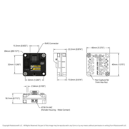 ServoCity Servo Extension via CAT6 (Sending Board)