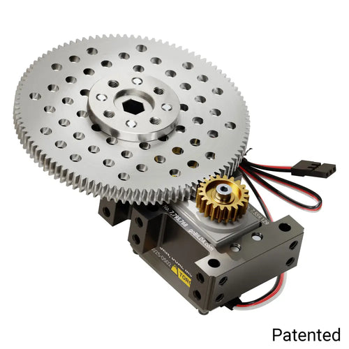 ServoCity Stingray-5 Servo Gearbox (12 rpm, 1750 Oz-in Torque, Continuous Rotation)