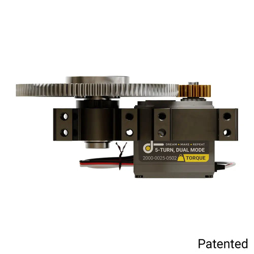 ServoCity Stingray-5 Servo Gearbox (12 rpm, 1750 Oz-in Torque, Continuous Rotation)