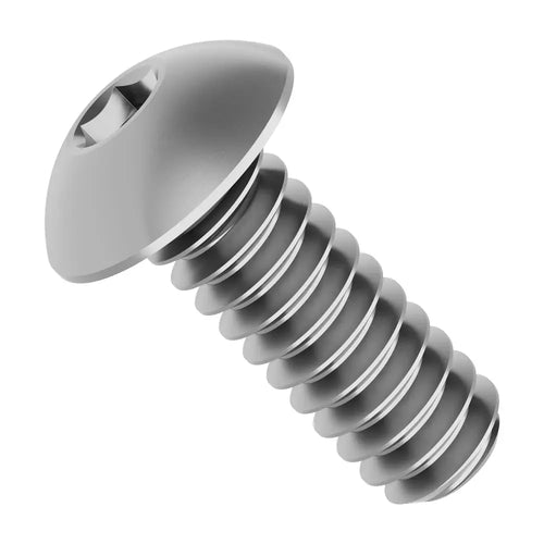 ServoCity Zinc-Plated Steel Button Head Screw (6-32 UNC, 3/8" Length) - 25 Pack