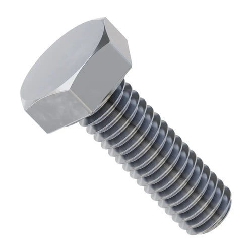 ServoCity Zinc-Plated Steel Hex Head Screw (M4 x 0.7mm, 12mm Length) - 25 Pack