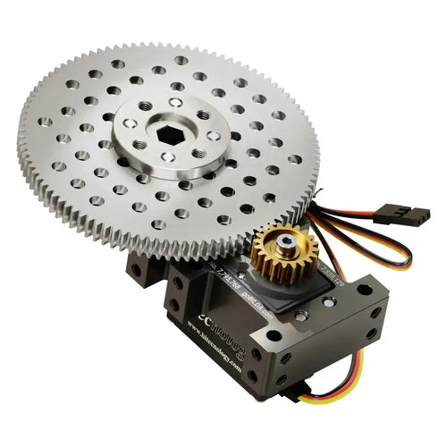 Shark-5 Servo Gearbox (14 rpm, 2360 Oz-in Torque, Continuous Rotation)