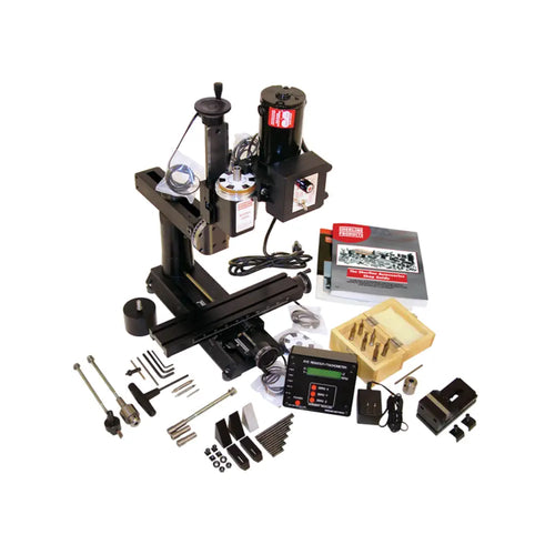 Sherline 14-Inch 8-Direction Benchtop Mill Package A with DRO (Inch) (EU)