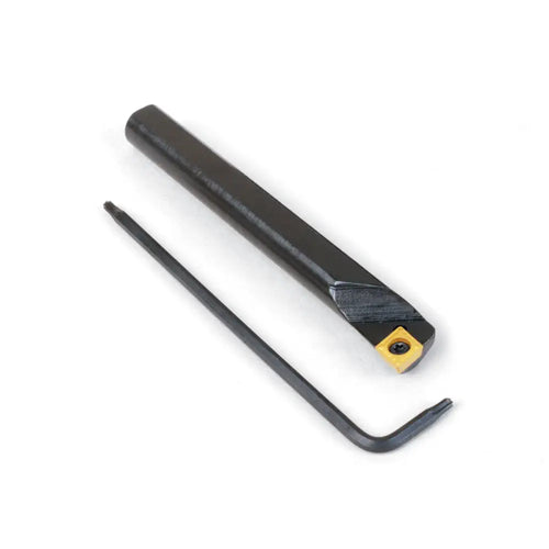 Sherline Carbide Insert LH 80° 3/8″ Boring Bar w/ 2 Flats