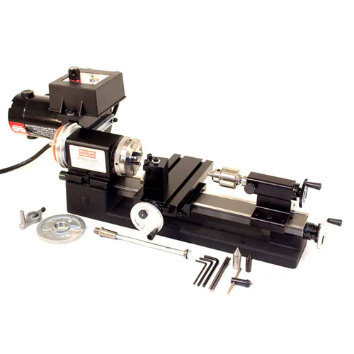 Sherline Manual 8-Inch Tabletop Lathe with Zero Adjustable Handwheels Package A (Inch) (EU)