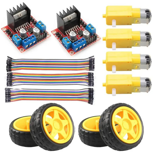 Smart Car Parts Kit for Arduino - RobotShop