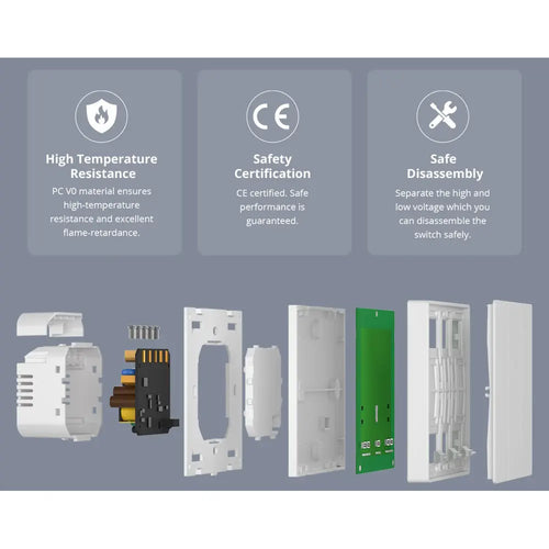 SONOFF SwitchMan Smart Wall Switch-M5 Matter (White) 3 Gang Type 120