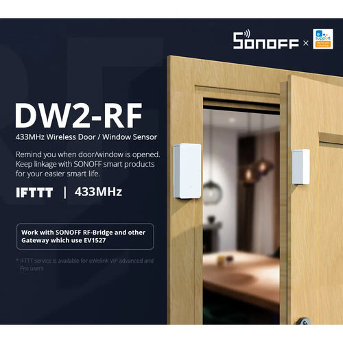 SONOFF DW2-RF – 433MHz RF Wireless Door/Window Sensor