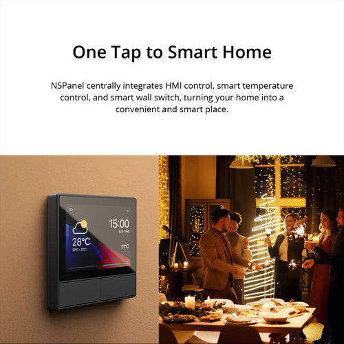 SONOFF NSPanel Smart Scene Wall Switch (86/EU Type, 2pcs - Dim Gray)