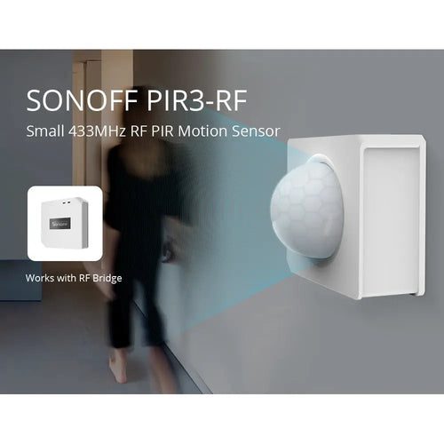 SONOFF PIR3-RF – 433MHZ RF PIR Motion Sensor