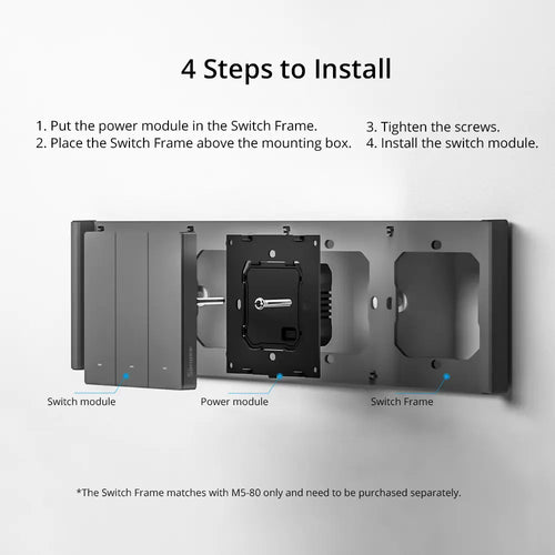 SONOFF SwitchMan Smart Wall Switch-M5 (3 Gang - Type 86)