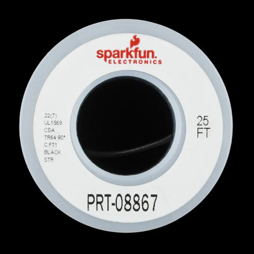 Sparkfun Hook-up Stranded Wire - Black (22 AWG)