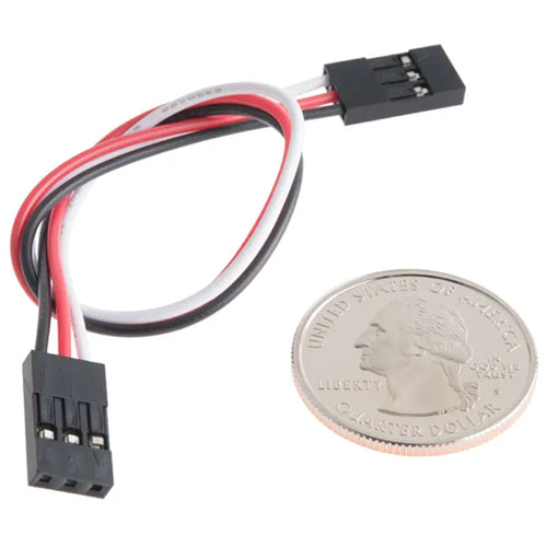 Sparkfun Jumper Wire - 0.1in., 3-Pin, 6in. (Black, Red, White)