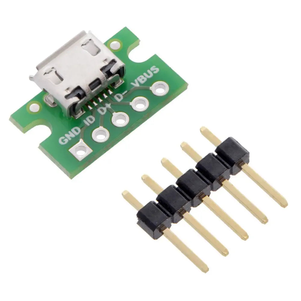 USB Micro-B Connector Breakout Board - RobotShop