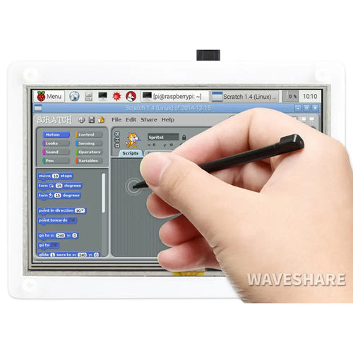 Waveshare 5" Resistive Touch Screen LCD w/ Bicolor Case, 800×480, HDMI, Low Power